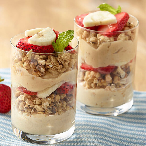 Peanut Butter Parfaits / Jordnötssmörssmoothie